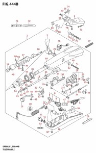 DF50A From 05004F-410001 (E01)  2014 drawing TILLER HANDLE (DF40ATH:E01)