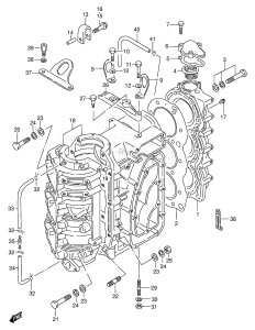 DT75TC From 07501-131001 ()  1991 drawing CYLINDER (WT,WQ,WHQ,MQ ~MODEL:94)