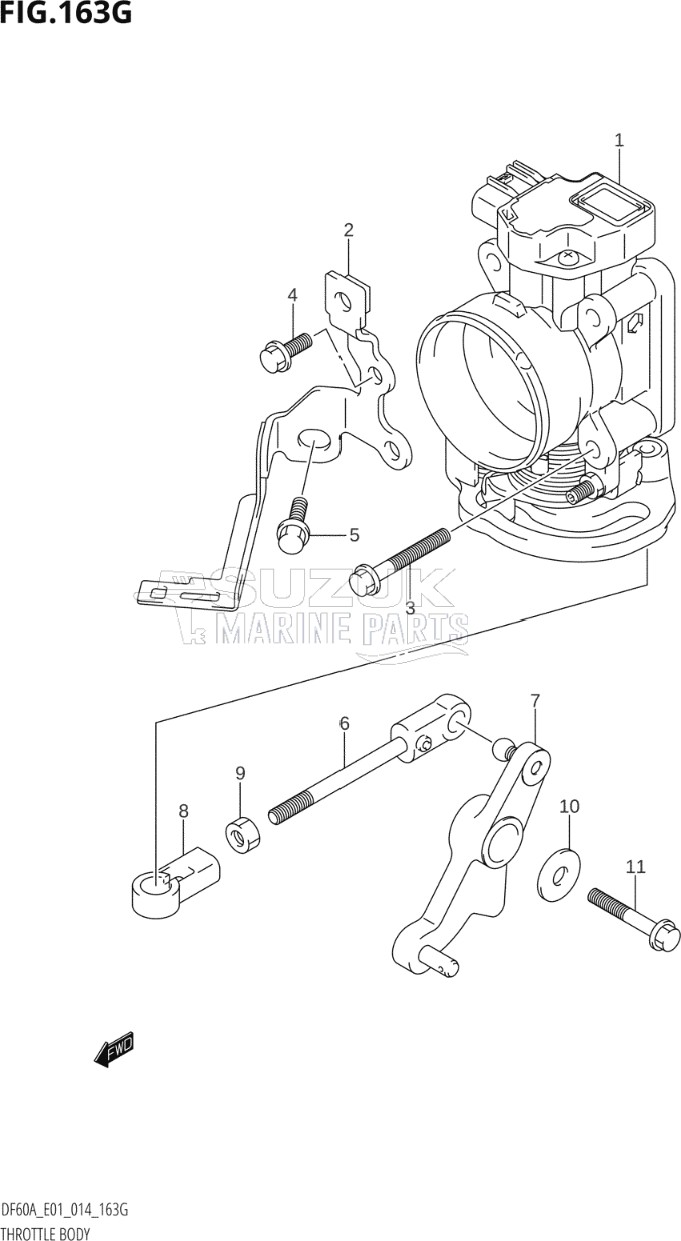 THROTTLE BODY (DF60A:E01)