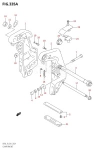 DF70 From 07001F-971001 (E11)  1999 drawing CLAMP BRACKET