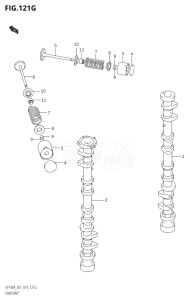 10003F-310001 (2013) 100hp E01 E40-Gen. Export 1 - Costa Rica (DF100AT) DF100A drawing CAMSHAFT (DF140AT:E01)