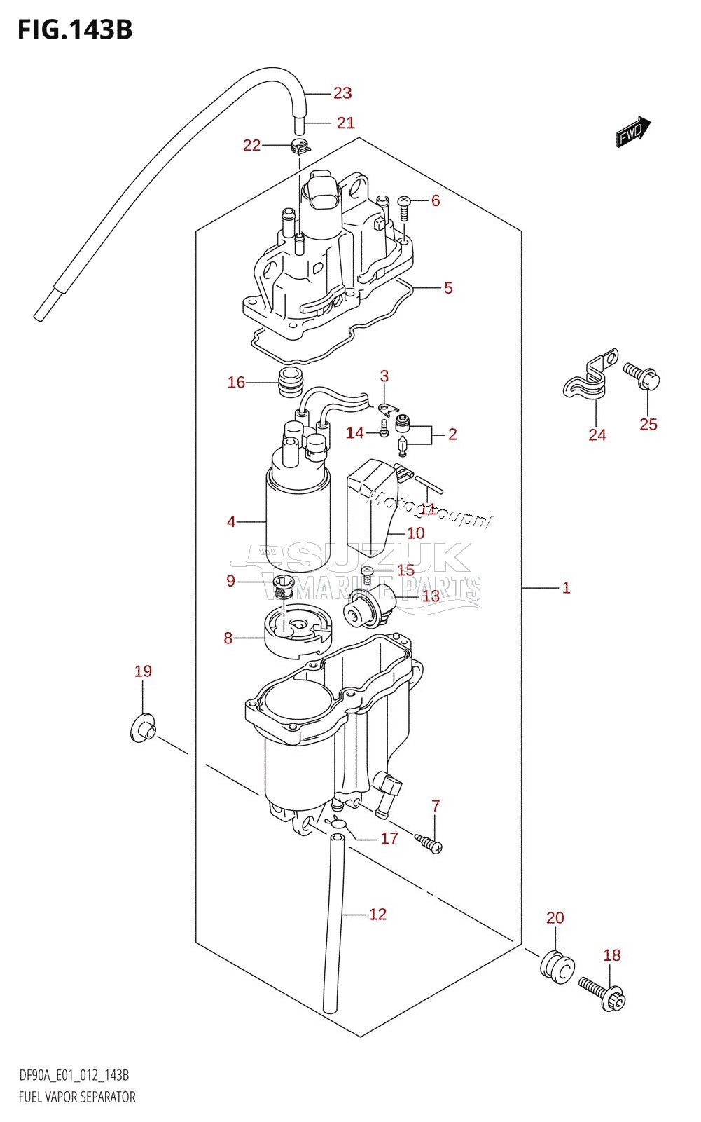 FUEL VAPOR SEPARATOR (DF70A:E40)