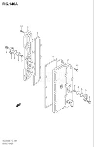 22503F-310001 (2013) 225hp E03-USA (DF225T) DF225T drawing EXHAUST COVER