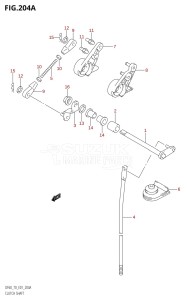 DF70 From 07001F-861001 (E01)  1998 drawing CLUTCH SHAFT