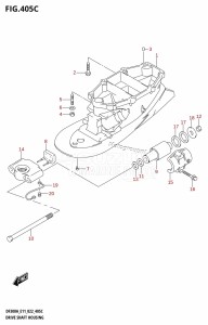 DF300A From 30002P-240001 (E11 E40)  2022 drawing DRIVE SHAFT HOUSING (L-TRANSOM)