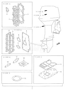 DT50 From 05004-351001 ()  1993 drawing OPT : GASKET SET