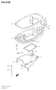 DT40 From 04005K-410001 ()  2014 drawing LOWER COVER (DT40WK:P40)