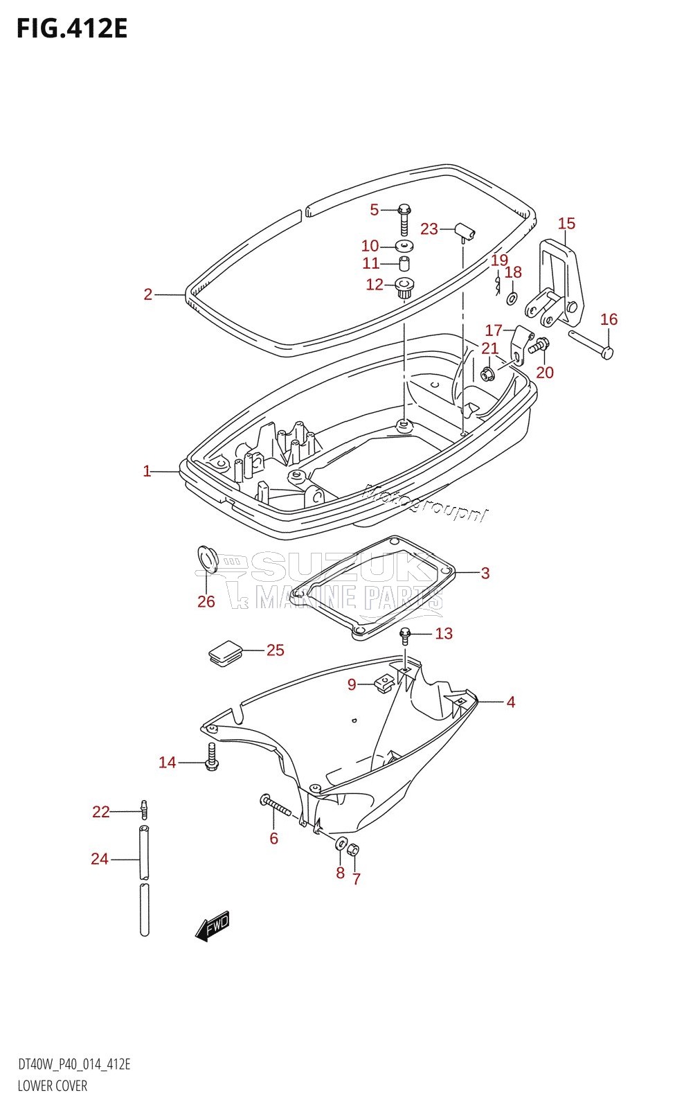 LOWER COVER (DT40WK:P40)