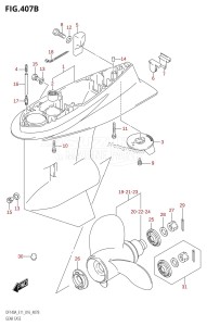 DF115A From 11503F-610001 (E01 E03 E11 E40)  2016 drawing GEAR CASE (DF115AT:E11)