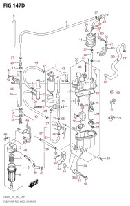 DF300A From 30002P-610001 (E01 E40)  2016 drawing FUEL PUMP /​ FUEL VAPOR SEPARATOR (DF250A:E40)