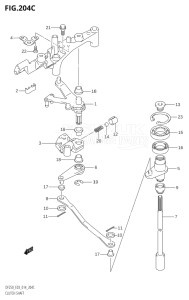 20002F-410001 (2014) 200hp E03-USA (DF200T) DF200 drawing CLUTCH SHAFT (DF225T:E03)