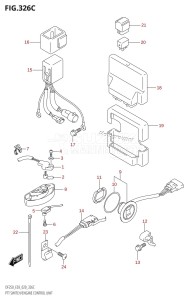 DF250Z From 25003Z-040001 (E03)  2020 drawing PTT SWITCH /​ ENGINE CONTROL UNIT (DF250ST)