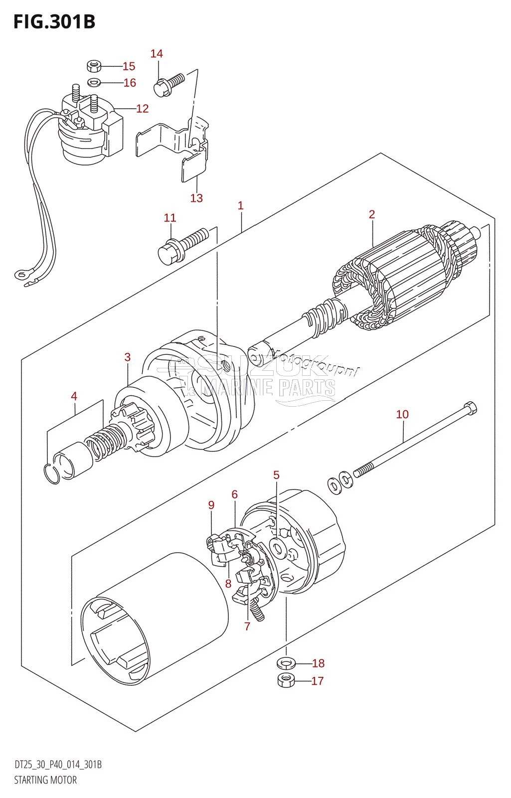 STARTING MOTOR (DT30R:P40)