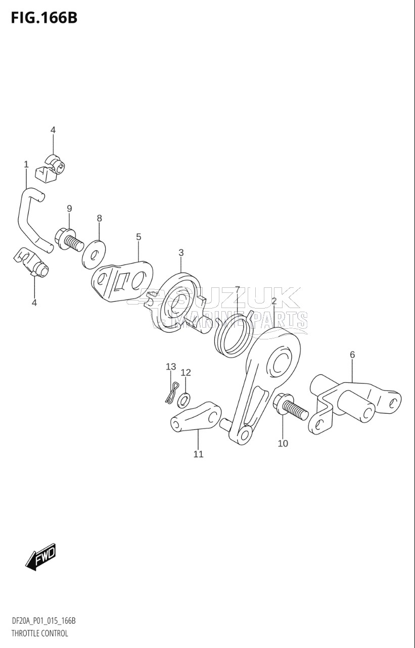 THROTTLE CONTROL (DF9.9BT:P01)