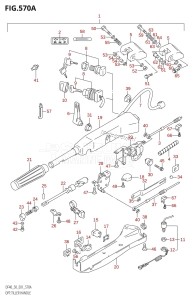 DF50 From 05001F-151001 (E40)  2001 drawing OPT:TILLER HANDLE