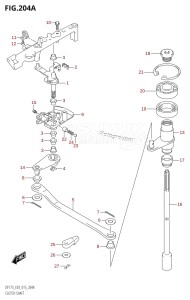 DF175Z From 17502Z-510001 (E03)  2015 drawing CLUTCH SHAFT (DF150T:E03)