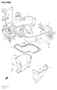 25001F-421001 (2004) 250hp E01-Gen. Export 1 (DF250TK4) DF250 drawing SIDE COVER (L-TRANSOM)