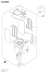 DF70A From 07003F-310001 (E01 E40)  2013 drawing OPT:GASKET SET (DF90A:E40)