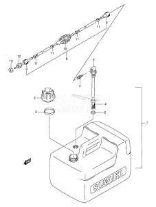 DT8 From 0801-151001 ()  2001 drawing FUEL TANK (RESIN:12L)