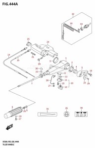 DF9.9B From 00995F-140001 (P03 E03)  2021 drawing TILLER HANDLE (DF9.9B,DF9.9BTH,DF15A,DF15ATH,DF20A,DF20ATH)