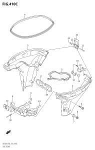 00995F-310001 (2013) 9.9hp P03-U.S.A (DF9.9B  DF9.9BR) DF9.9B drawing SIDE COVER (DF15A:P03)