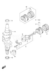 Outboard DF 40A drawing Crankshaft