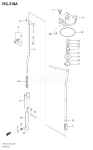 DF60 From 06001F-880001 (E03)  2008 drawing SHIFT ROD