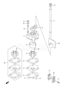 Outboard DF 20A drawing Water Pump