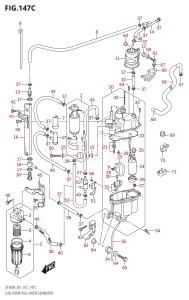 DF300A From 30002P-510001 (E01 E40)  2015 drawing FUEL PUMP /​ FUEL VAPOR SEPARATOR (DF250A:E01)