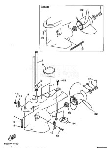 L250B drawing LOWER-CASING-x-DRIVE