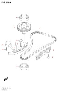 07003F-710001 (2017) 70hp E03-USA (DF70AT) DF70A drawing TIMING CHAIN