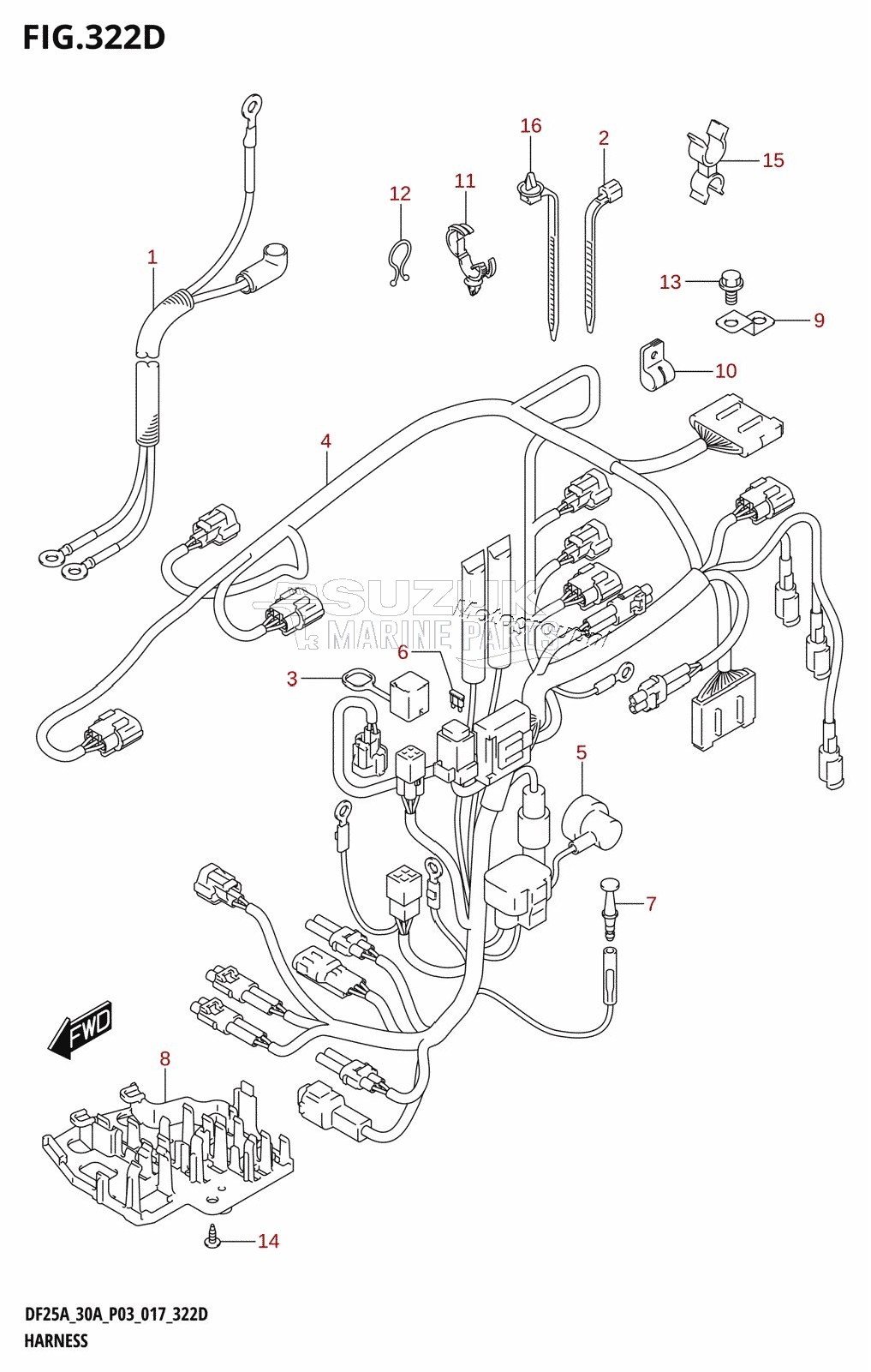 HARNESS (DF25ATH:P03)