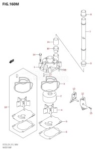 DF200 From 20002F-310001 (E01 E40)  2013 drawing WATER PUMP (DF250Z:E40)