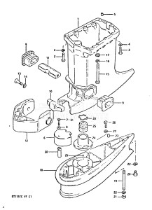 DT115 From 11502-506281 ()  1985 drawing DRIVESHAFT HOUSING