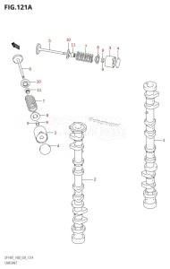 DF140 From 14001F-880001 (E03)  2008 drawing CAMSHAFT