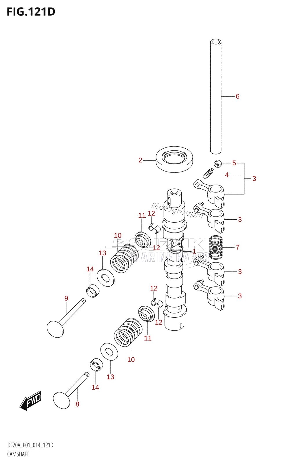 CAMSHAFT (DF15A:P01)