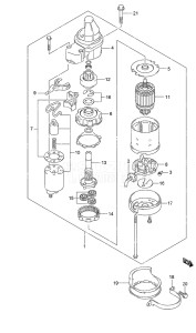 Outboard DF 50A drawing Starting Motor