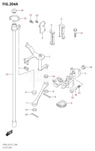 09003F-710001 (2017) 90hp E03-USA (DF90AT) DF90A drawing CLUTCH SHAFT