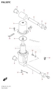 DF140AZ From 14003Z-510001 (E01 E40)  2015 drawing TRIM CYLINDER (DF115AT:E40)