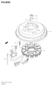 00994F-210001 (2012) 9.9hp P01-Gen. Export 1 (DF9.9A  DF9.9AR) DF9.9A drawing MAGNETO (DF9.9AR:P01)