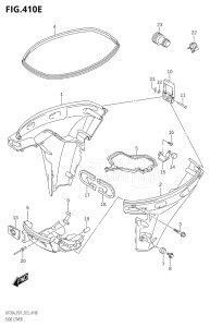 02002F-240001 (2022) 20hp E01 P01 P40-Gen. Export 1 (DF20A    DF20AR  DF20AR    DF20AT  DF20AT    DF20ATH  DF20ATH) DF20A drawing SIDE COVER (DF9.9BTH,DF20ATH)