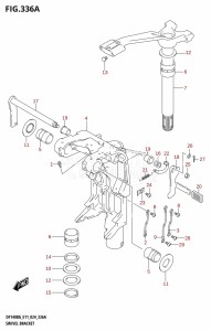 DF140BG From 14004F-440001 (E11 - E40)  2024 drawing SWIVEL BRACKET (DF115BG,DF115BZG)