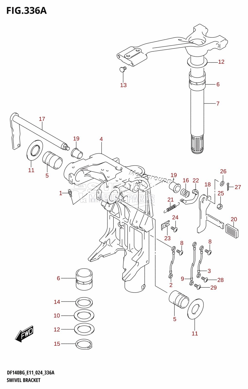 SWIVEL BRACKET (DF115BG,DF115BZG)