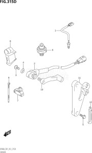 06002F-210001 (2012) 60hp E01 E40-Gen. Export 1 - Costa Rica (DF60AQH  DF60AT  DF60ATH  DF60ATL / DF60ATHL / DF60AQHL) DF60A drawing SENSOR (DF50A:E01)