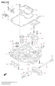 09003F-210001 (2012) 90hp E01 E40-Gen. Export 1 - Costa Rica (DF90A  DF90AT / DF90ATH  DF90ATH) DF90A drawing ENGINE HOLDER