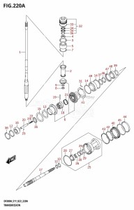 DF300A From 30002P-240001 (E40)  2022 drawing TRANSMISSION ((020,021):(DF300A,DF250A))