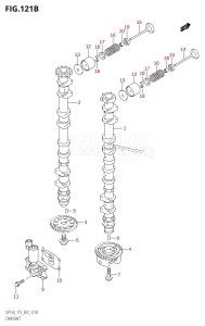 DF175Z From 17501Z-780001 (E03)  2007 drawing CAMSHAFT (DF175T,DF175Z)