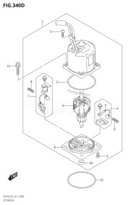 DF200Z From 20002Z-710001 (E01 E40)  2017 drawing PTT MOTOR (DF200Z:E01:(X-TRANSOM,XX-TRANSOM))