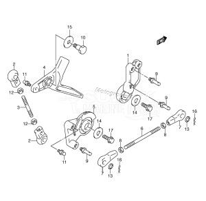 DF30 From 03001F-151001 ()  2001 drawing THROTTLE CONTROL (TYPE:QR /​ T)