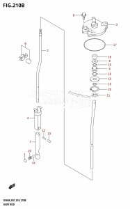 DF60A From 06002F-410001 (E01 E40)  2014 drawing SHIFT ROD (DF50AVTH:E01)